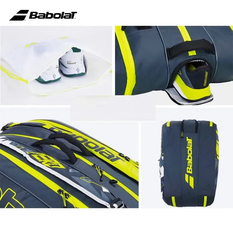 Original BABOLAT 3R 12R Tennis Bag Pure Aero Series Alcalas Tennis Raquete Backpack New Adults Men Women Tennis Court Handbag