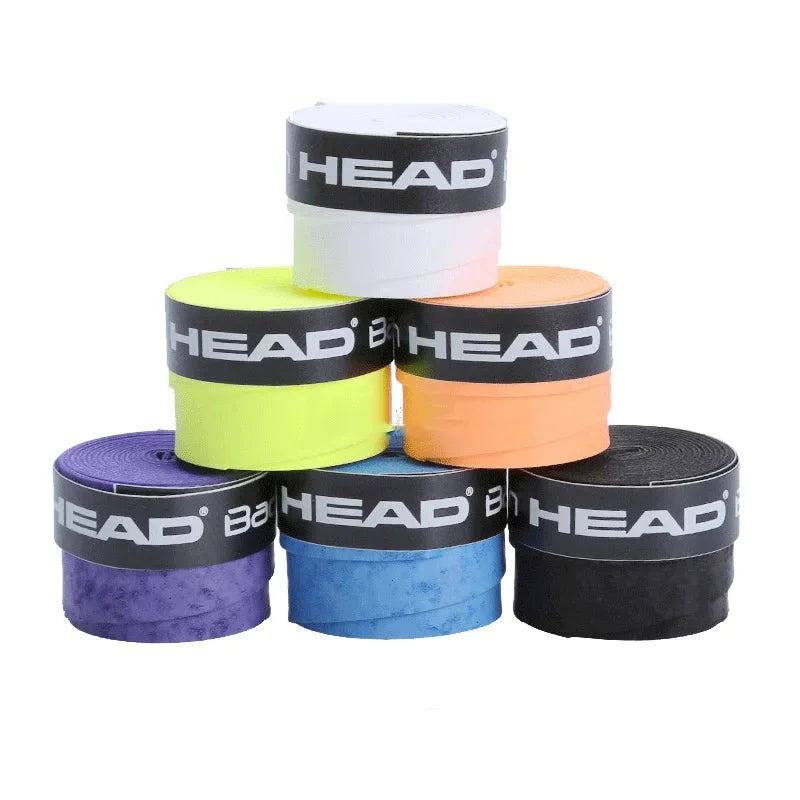 60pcs/lot HEAD Tennis Overgrip Anti Slip Padel Racket Hand Glue Rackets Grip Tape Training Sweatband Badminton Accessories