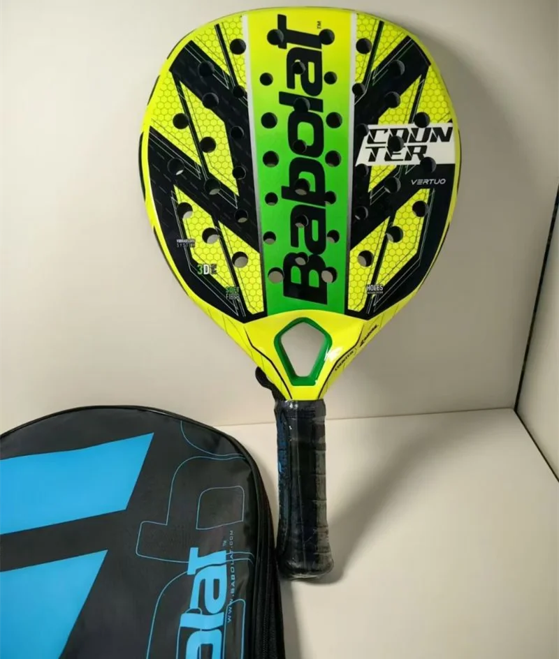 Babolat Beach Tennis Rackets 3K 12K 16K Full Carbon Fiber Cage Beach Rackets with Padel Racket Bag For Men Women Adult