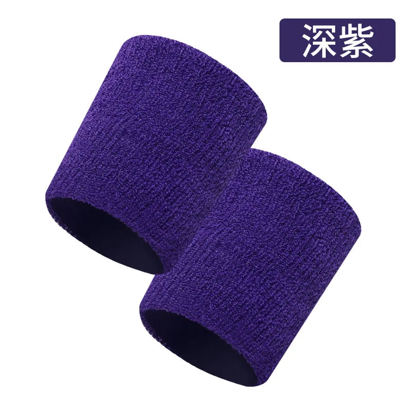 2 Pcs Towel Sports Wristbands Tennis Sweat Bands Wrist Guard For Basketball Volleyball padel Fitness Sweatbands Wrist Wrap Cuff