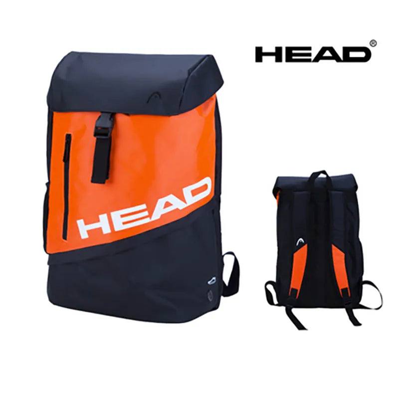 Genuine Head Tennis Backpack Team Multi-funtional Sports Badminton Racket Bag For 1-2 Pcs Padel With Shoes Bag