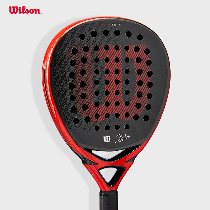 Wilson Professional Tennis Rackets Carbon Fibre Surface Diamond Shape with Eva Memory Flex Foam Core Padel Tennis Racquets