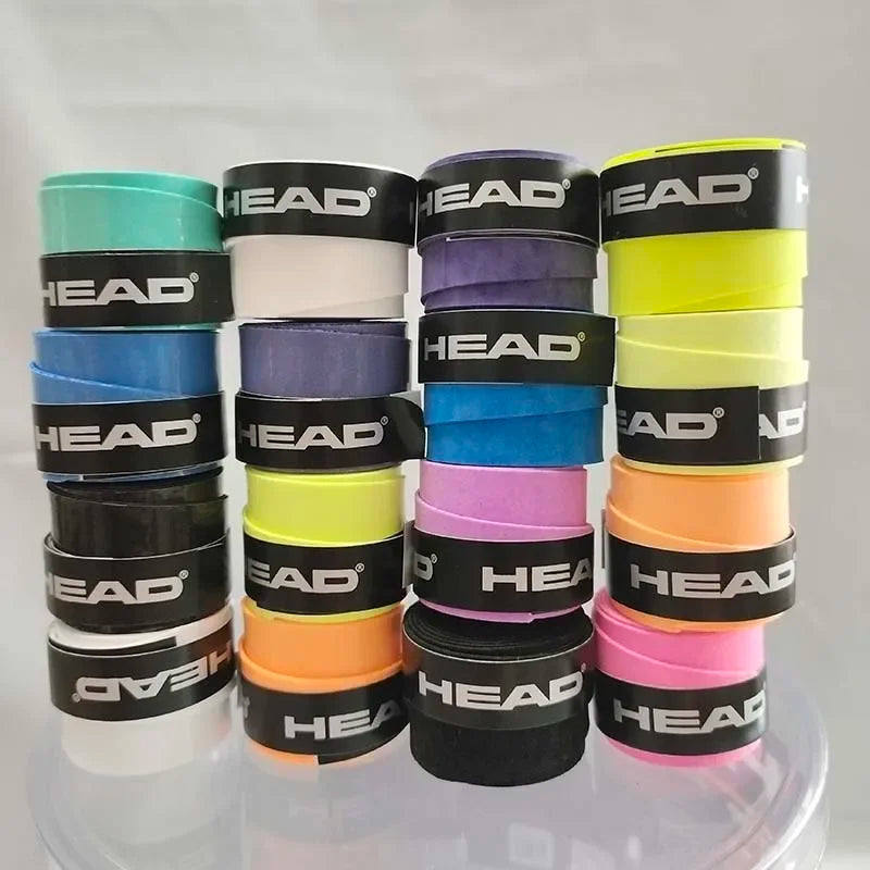 12 Pieces Original HEAD Overgrip Anti Slip Tennis Racket Sweatband Grips Padel Shock Absorption Grip Tape Training Accessories