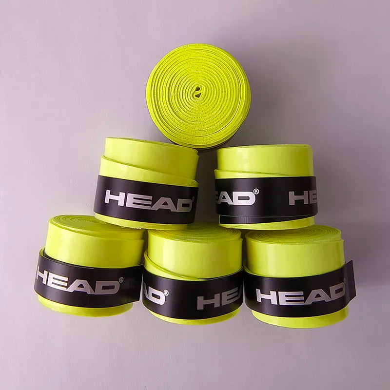 6 Pieces Original HEAD Overgrip Anti Slip Tennis Racket Sweatband Grips Padel Shock Absorption Grip Tape Training Accessories