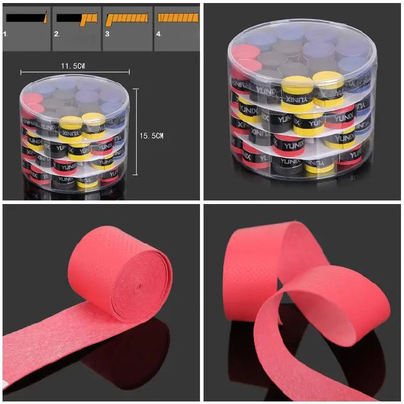 60pcs Sweatbands Tape For Fishing Rods Badminton Grips  Tennis Racket Dumbbell 60 Pcs Sweatbands Tape