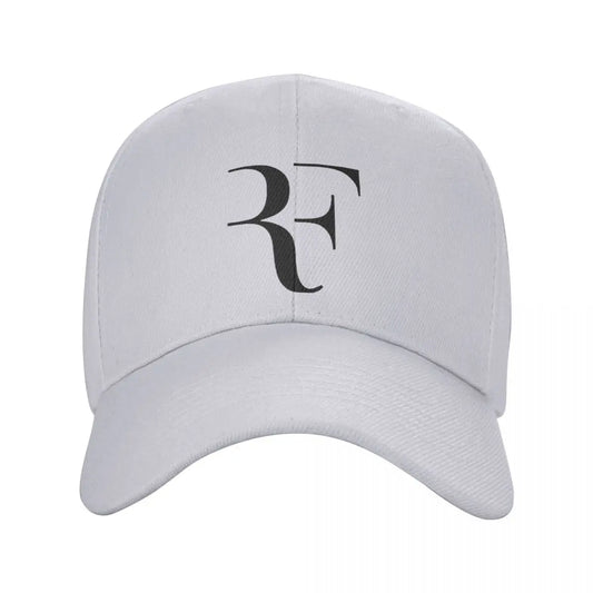 Men Women RF Roger Federer Patch Tennis Hats curved Baseball Caps Polyester Hat Trucker Hat Adjustable Sun Caps Summer