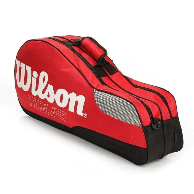 Genuine Wilson Tennis Racket Bag Large Capacity Outdoor Waterproof Tennis Racquet Bag Golf Bag Men Women Tennis Sport Bag