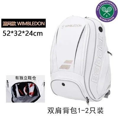 Original BABOLAT Tennis Bag Backpack 2 Tennis Rackets Bag Wimbledon Badminton Padel Racket Squash Racquet Backpack Tenis Raqueta