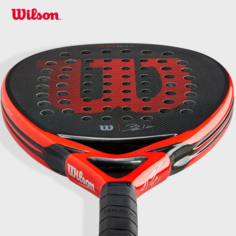 Original Wilson Padel Tennis Rackets Carbon Fibre Surface Diamond Shape with Eva Memory Flex Foam Core Padel Tennis Racquets