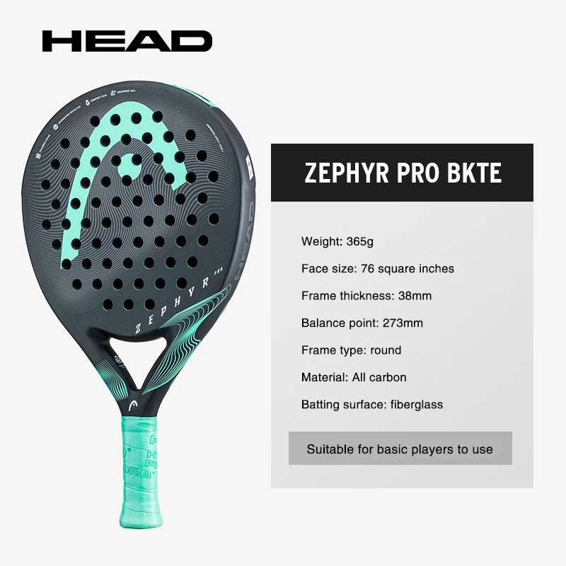 2024 New HEAD Beach Tennis Racket Full Carbon Fiber Rough Surface Outdoor Sports Racket For Men Women Adult Senior Player