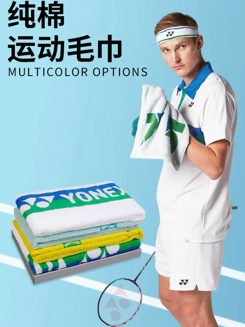 YONEX Badminton Tennis Football Volleyball YY Towel Soft Cotton Sweat-absorbent Breathable Yoga Basketball Running Sports Towel