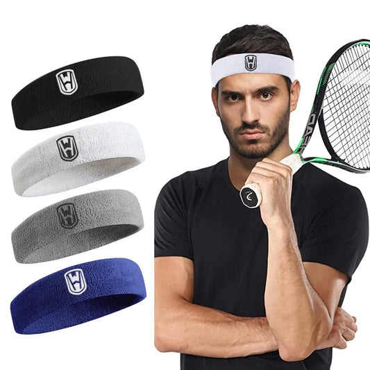 WorthWhile Cotton Athletic Headband Elastic Sweatbands Women Men Basketball Sports Gym Fitness Sweat Band Volleyball Tennis