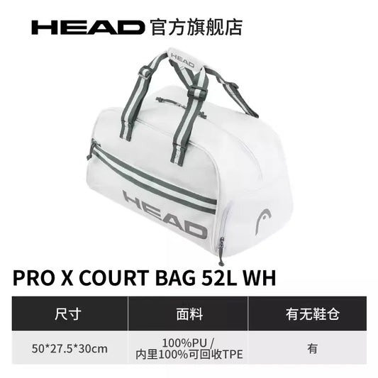 Original HEAD Tennis Bag Large Capacity Sports Tennis Backpack Djokovic Wimbledon Tennis Tote Bag Tenis Raqueteiras Padel Bag