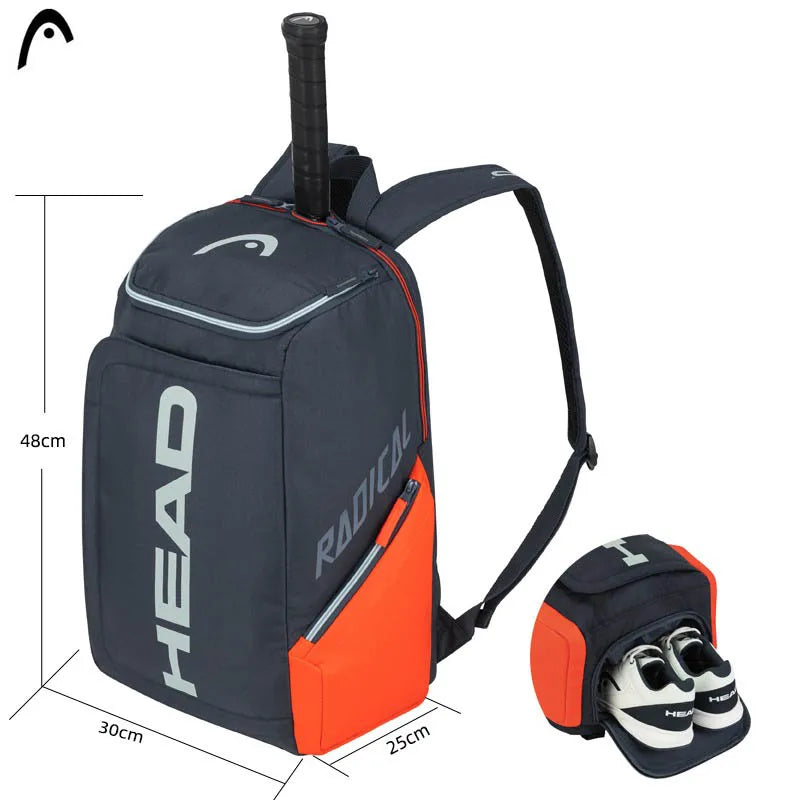 Original HEAD Tennis Backpack 2-Pack Tennis Rackets Men's Bag Tenis Bag Women Tenis Padel Rackets Backpack