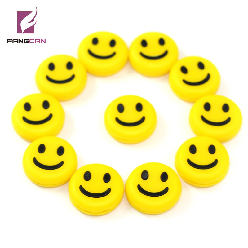 FANGCAN 6PC Smiley Face Tennis Dampener Silicone Tennis Racket Antivibrador