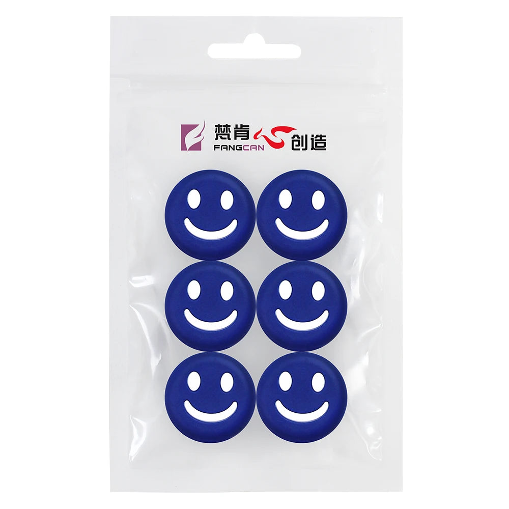 FANGCAN 6PC Smiley Face Tennis Dampener Silicone Tennis Racket Antivibrador