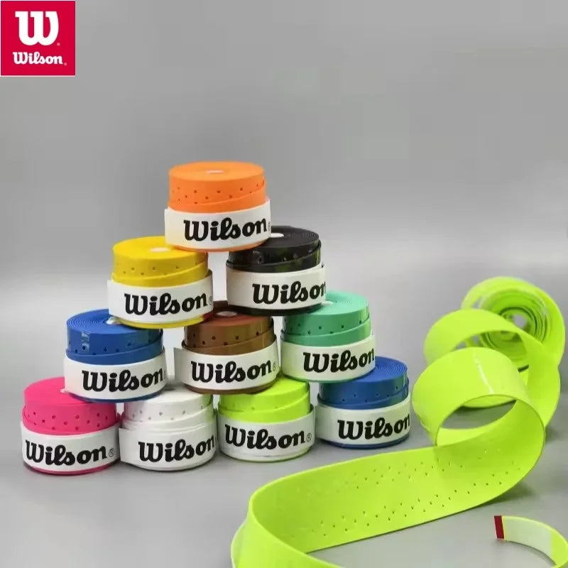 12Pcs Wilson Tennis Racket Grips Overgrip Sweat Band Badminton Tennis Racket Non-Slip Hand Glue PU Sweatband Absorption