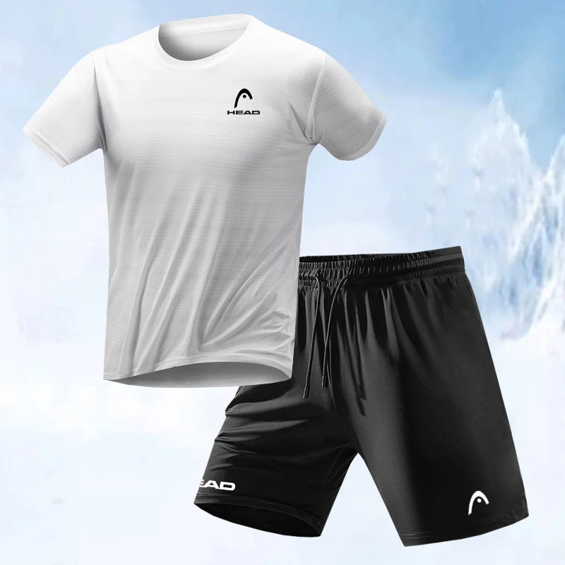 New Men's And Women's Tennis Clothing Sports Suit Quick-drying Shorts Short-sleeved Shirt Table Tennis Badminton Clothing 2024