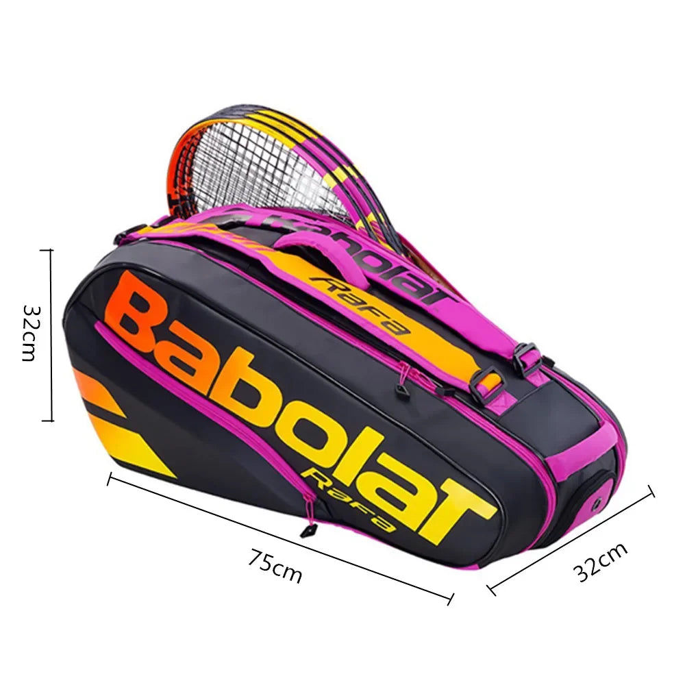 Professional BABOLAT Nadal Court Tennis Backpack Pure Aero Rafa 6R 9R 12R Men Women Tennis Racket Bag New Babolat Tennis Handbag