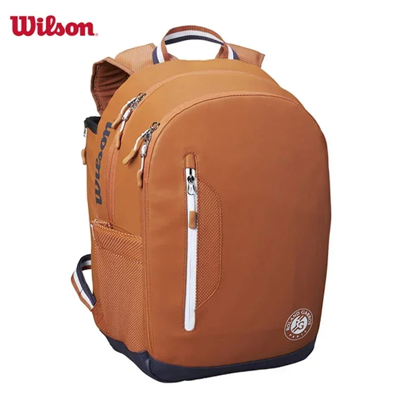 Wilson Roland Garros - Clay Tennis Bag, 2-racket Max Backpack with compartments, commemorative trip to the French Open