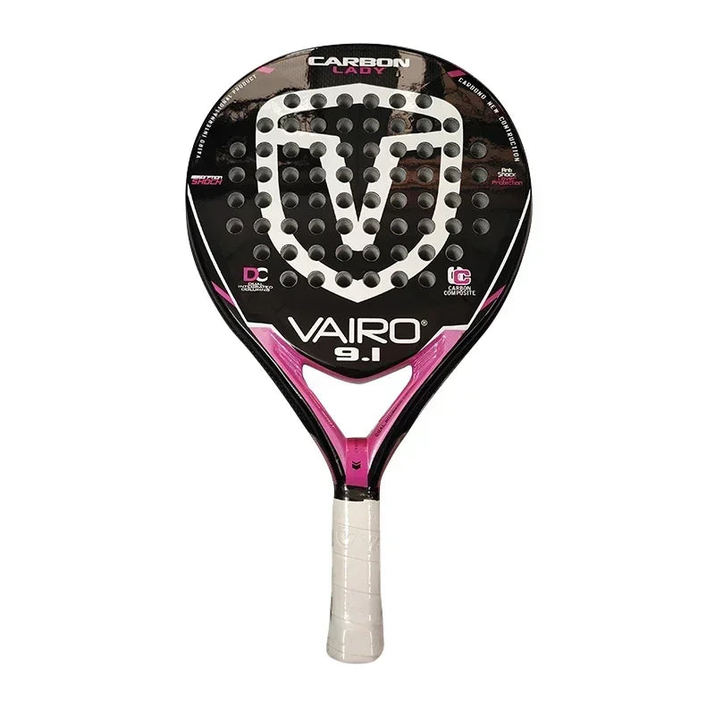 Professional Padel Tennis Racket, Soft Face, Carbon Fiber, Lightweight, Fashionable EVA Sports Equipment, High Quality, 2024