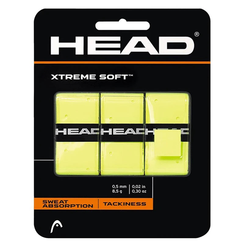 Original HEAD 5Pcs Tennis Overgrip Sticky Tennis Racket Sweat Band Absorption Grip Badminton Racket Handle Grip Tennis Griptape