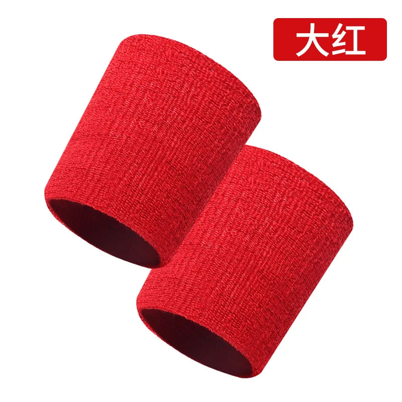 2 Pcs Towel Sports Wristbands Tennis Sweat Bands Wrist Guard For Basketball Volleyball padel Fitness Sweatbands Wrist Wrap Cuff