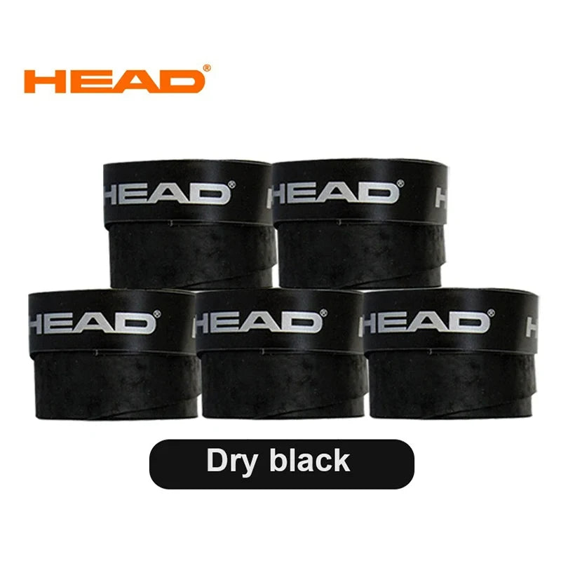 60 Pieces Original HEAD Overgrip Anti Slip Tennis Racket Sweatband Grips Padel Shock Absorption Grip Tape Training Accessories