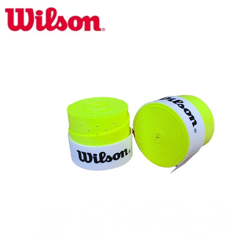 12Pcs Wilson Tennis Racket Grips Overgrip Sweat Band Badminton Tennis Racket Non-Slip Hand Glue PU Sweatband Absorption