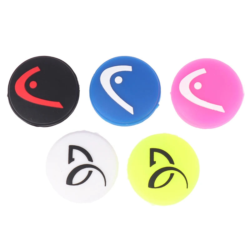 Tennis Racket Vibration Dampeners Silicone Anti-Vibration Tennis Shockproof Absorber Smile Face Shock Pad Accessories Random